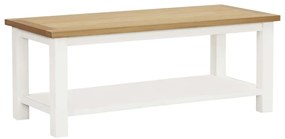 vidaXL Mesa de centro 110x55x40 cm madeira de carvalho maciça