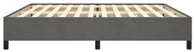 Estrutura de cama sem colchão 200x200 cm veludo cinzento-escuro