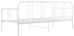 Sofá-cama 90x200 cm metal branco