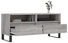 Móvel de TV 100x34,5x44,5 cm derivados madeira cinzento sonoma