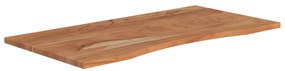 Tampo de secretária retangular 110x60x2,5 cm acácia maciça
