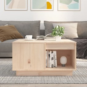 Mesa de centro 60x61x32,5 cm madeira de pinho maciça