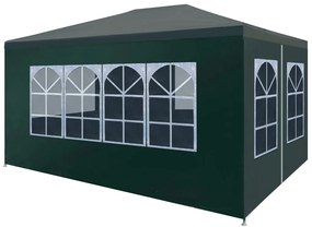 45101 vidaXL Tenda para festas 3x4 m verde