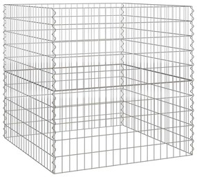 Composteira de Jardim 100x100x100 cm em Aço Galvanizado