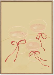 Impressão digital emoldurada Cheers to Us