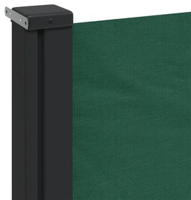 Toldo lateral retrátil 120x600 cm verde-escuro