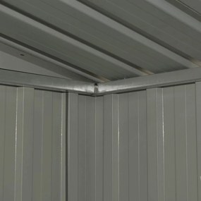 Abrigo de jardim 204x132x186 cm aço antracite
