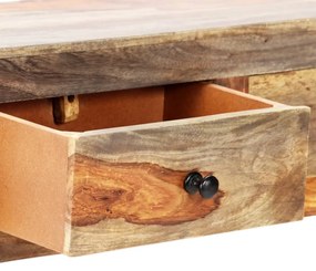 Mesa consola de parede 100x25x20 cm madeira de acácia maciça