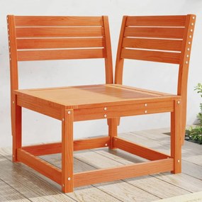 vidaXL Sofá de canto p/ jardim 73x73x78 cm pinho maciço castanho-mel