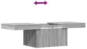 Mesa de centro 100x55x40 cm derivados de madeira cinza sonoma