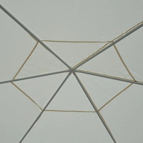 Carpa Gazebo tipo Hexagonal com Mosquiteira para Jardím e Terraço φ3.9m Material de Poliéster Resistente à Agua