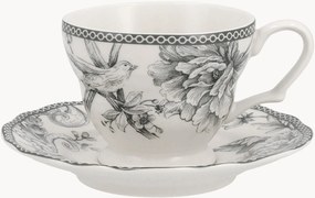 Chávenas de chá em porcelana com pires Mayfair, conjunto de 6