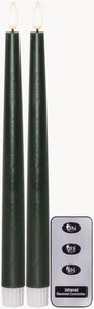 Velas cónicas LED com temporizador e controlo remoto Flame Slim, conjunto de 3