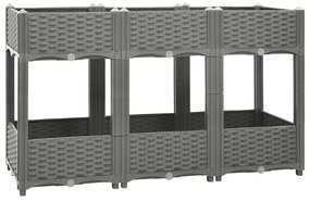 Canteiro elevado 120x40x71 cm polipropileno