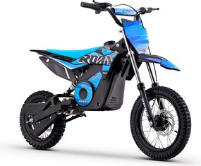 Mini moto elétrica para crianças 800W ROAN 901 36V 12/10" velocidade máxima de até 25 km/h Com Limitador Azul