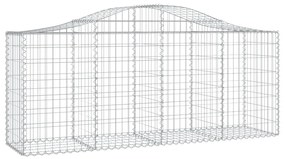 Cestos gabião arqueados 30pcs 200x50x80/100cm ferro galvanizado