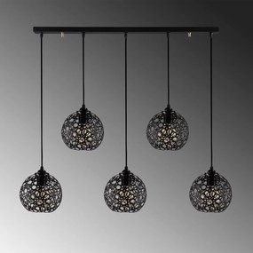 Candeeiro de Teto Fellini – Preto – 100 x 17 cm