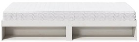 Sofá-cama com colchão 80x200 cm madeira de pinho maciça branco