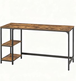 Secretaria para computador 140,5 x 60,5 x 76,3 cm castanho-preto