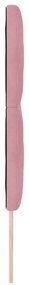 Cabeceira com Design de Blocos de Diamante em Rosa 180 cm de Veludo