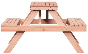 Mesa de piquenique 105x134x75 cm madeira de douglas maciça