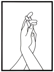 PAINEL DE FERRO SIMPLESMENTE MÃOS 40X1X55 CM