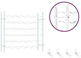 Garrafeira para 36 garrafas metal branco