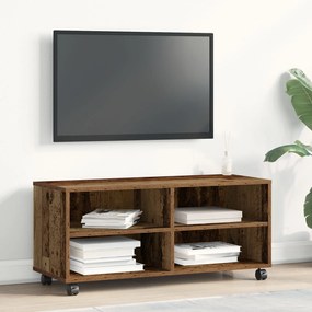 Cômoda para TV vidaXL Madeira Velha 90x35x35 cm Madeira Engenharia