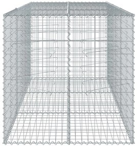 Cesto gabião com cobertura 300x100x100 cm ferro galvanizado