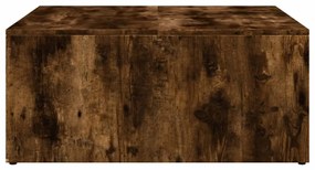 Mesa centro encastrar 2pcs deriv. madeira/metal carvalho fumado