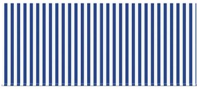 Toldo Retrátil Listrado Azul e Branco 350 x 250 cm Tecido