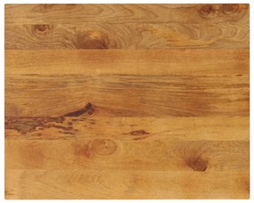 vidaXL Tampo de mesa retangular 100x80x2,5 cm mangueira maciça