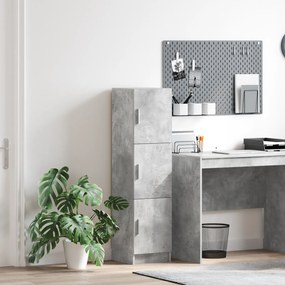 vidaXL Sideboard Cinzento Betão cinzento Aglomerado de partículas Grande