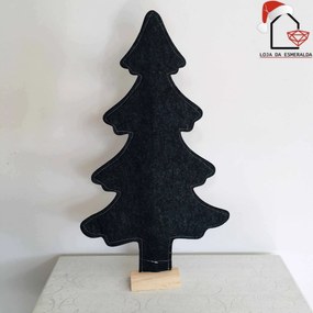Árvores de Natal | Felcro Preto - Médio