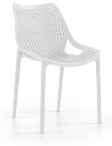 Cadeira Oxy s/ Braço Cinza Gelo Pastel – conjunto com 4 unidades