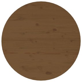 Mesa de centro Ø 55x45 cm madeira pinho maciça castanho-mel
