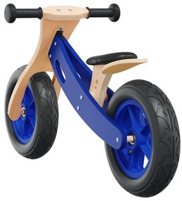 Bicicleta de equilíbrio p/ criança c/ pneus de ar azul