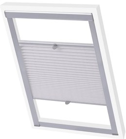 vidaXL Persiana plissada branco FK06