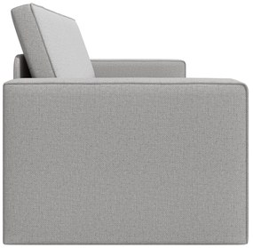 Sofá Cama 2-em-1 Cinza Nuvem 245x150x60.5 cm Tecido