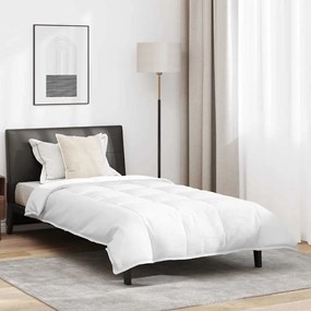 vidaXL Edredão com travesseiro 2 pcs Branco 155 x 220 cm Penugem