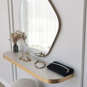 Espelho Asso – Dourado – 70 cm x 67 cm