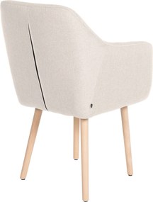 Cadeira Jantar Utrecht Tecido creme