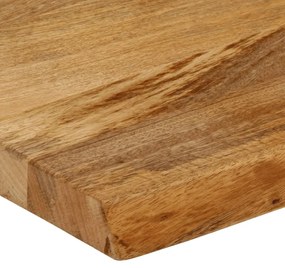 Tampo de mesa c/ borda viva 110x20x3,8 cm mangueira maciça