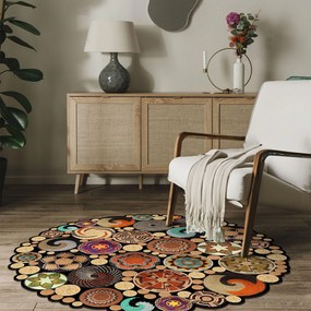 Tapete Redondo – Hmnt971 – Ø80 cm – Multicolor