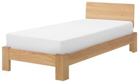 Cama de solteiro em madeira clara 90 x 200 cm ROYAN Beliani