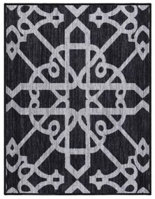 vidaXL Tapete/passadeira 80x100 cm preto