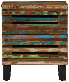Mesas de cabeceira 2 pcs 40x34x46 cm madeira recuperada maciça