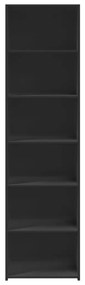 Armário alto 50x41x185 cm derivados de madeira preto