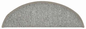 Tapetes de escada 30 pcs 56x17x3 cm cinzento-claro