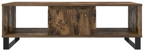 Mesa de centro 104x60x35cm derivados de madeira carvalho fumado